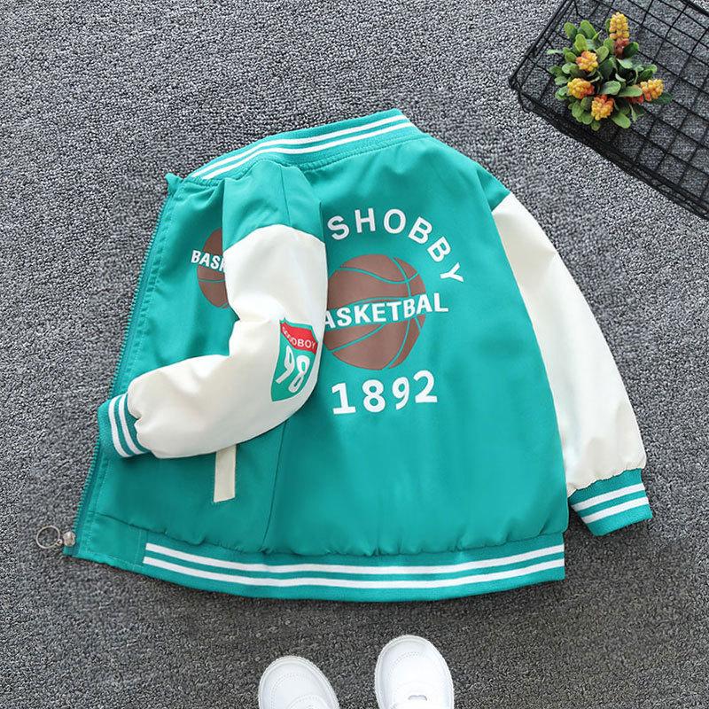 Spring Autumn Baby Boys and Girls Jacket Fashion Cartoon Bear Pattern Kids Windbreaker Coats For Children Outerwear Clothing 2-12Year