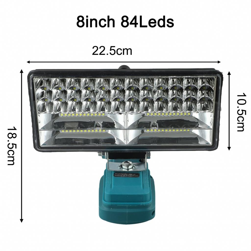 Sturdy ABS Construction 1884W Cordless LED Work Light for Various Applications