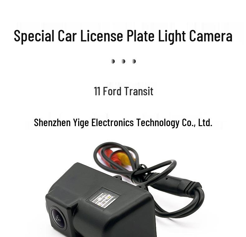 Ford Transit Rearview Camera: HD Night Vision, Waterproof, Shockproof, License Plate Light Compatible with 11 Models