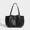 Luxurious 2025 Vegetable-Tanned Leather Tote: Spacious, High-End Handbag for Commute & Laptop Storage