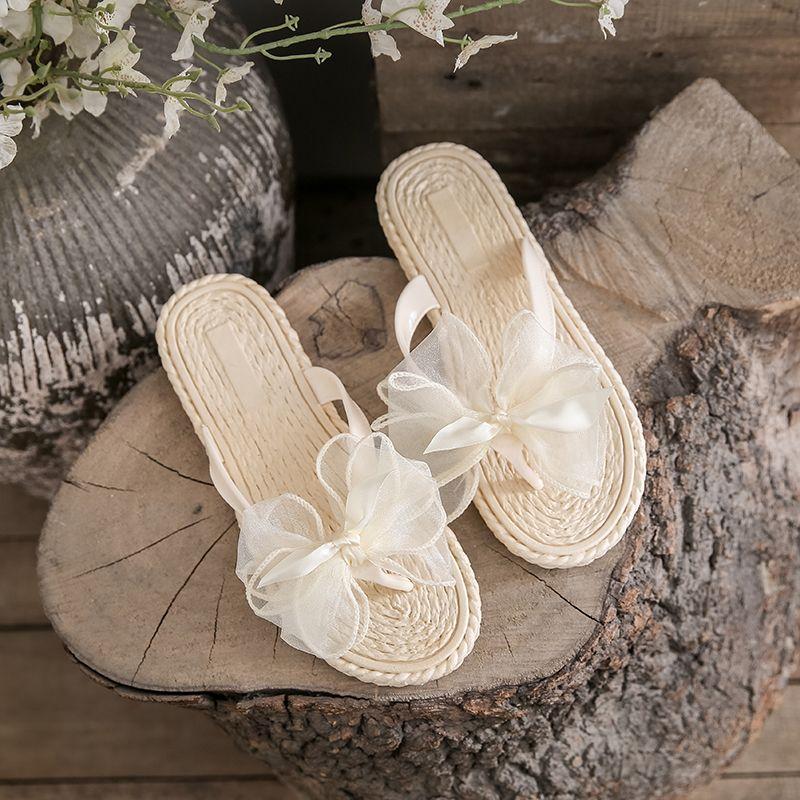 Mode Sandalen Juwelen Slides Kristalle auf Strand Frau Hausschuhe Flip-Flops Schuhe für Frauen Rhenstone Neue Stil H Sandale Schuh Großhandel 39