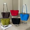 Lightweight Nylon Tote Bag Women Spacious Crossbody Shoulder With Magnet Urban Minimalist Style