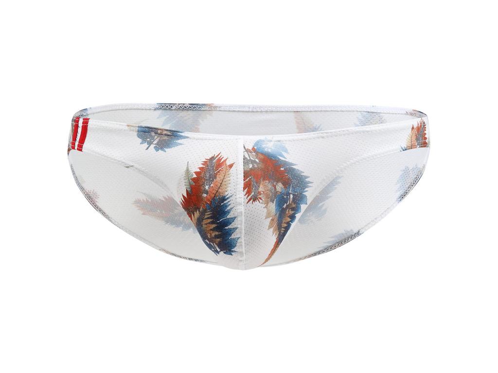 Men's Low-Waist Cartoon Mesh Briefs - Summer Youth Style E-073