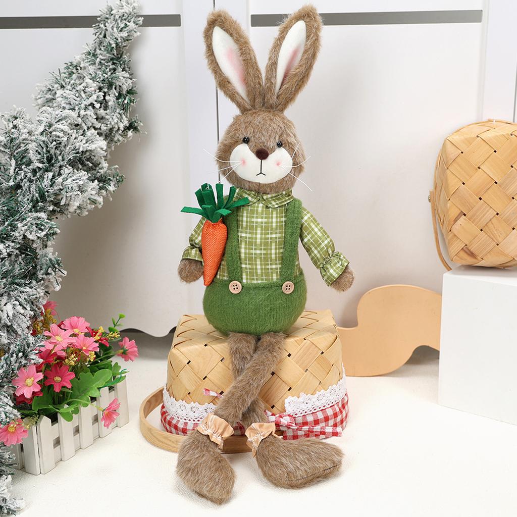 Easter Bunny Decorations, Creative And Cute Bunny-Shaped Ornaments, Handmade Fabric Home Decor