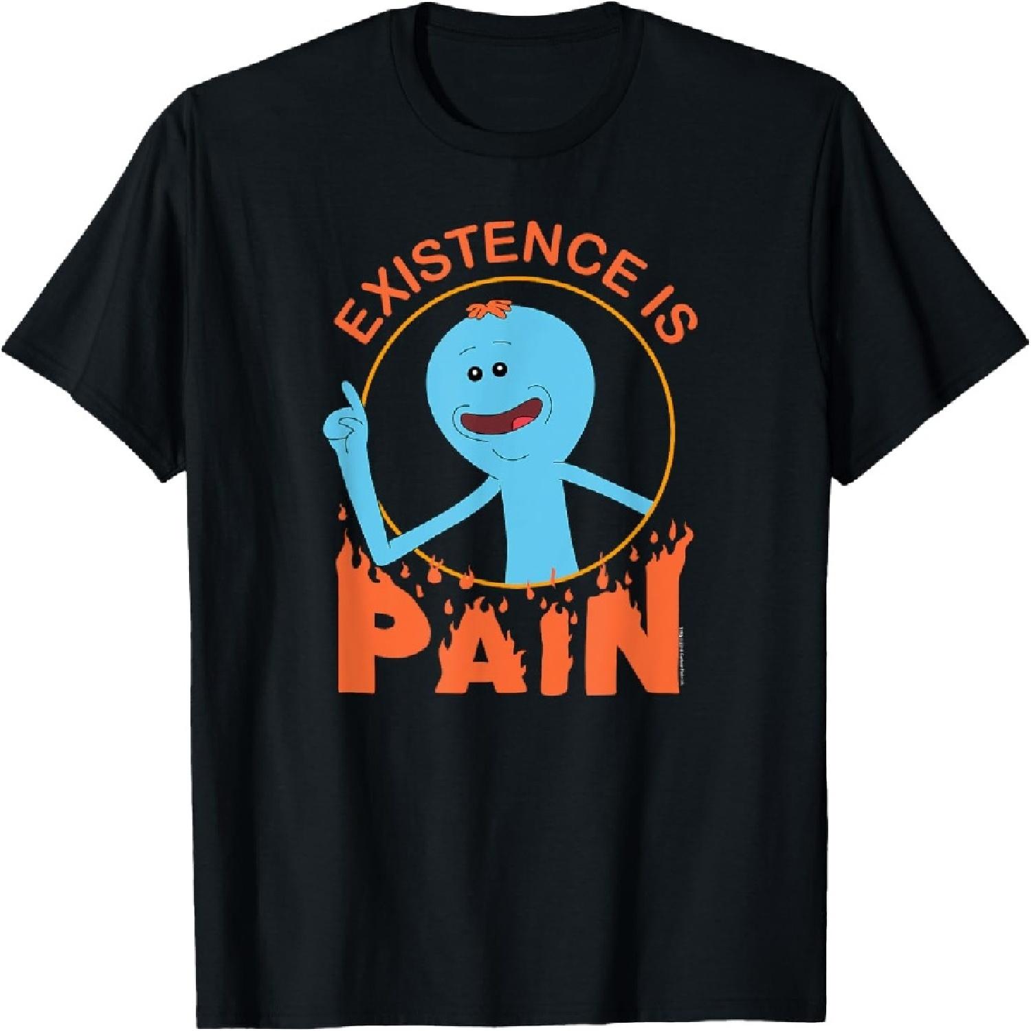 Rick and Morty Existence is PAIN, Short Sleeve T-Shirt XXXXXL разноцветный