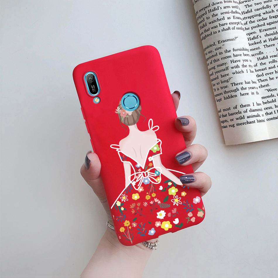 For Huawei Y6s 2019 Case Huawei Y9s Phone Case Fashion Flower Soft Silicone Back Cover For Huawei Y6 Pro 2019 MRD-LX2 Y 6S Etui