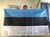 SKY FLAG Drapeau de l'Estonie Bannière 90*150cm Polyester Haute Qualité Drapeau National de l'Estonie à Suspendre Pour Décoration de Maison et Activité