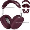 Wine Red Airpods Max Silicone Protective Case For Apple Overear Headphones