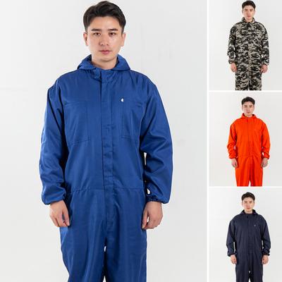 Kombinezon Roboczy Wodoodporny Oddychający Chłonny Elastyczny Mankiet Wiele Kieszeni Antystatyczny Jednolity Długi Rękaw Kombinezony Męskie Uniform Roboczy dla Mężczyzn