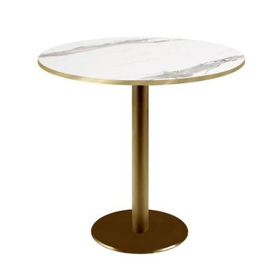 Round Table Ø 70 Cm Rome Bistro White Marble