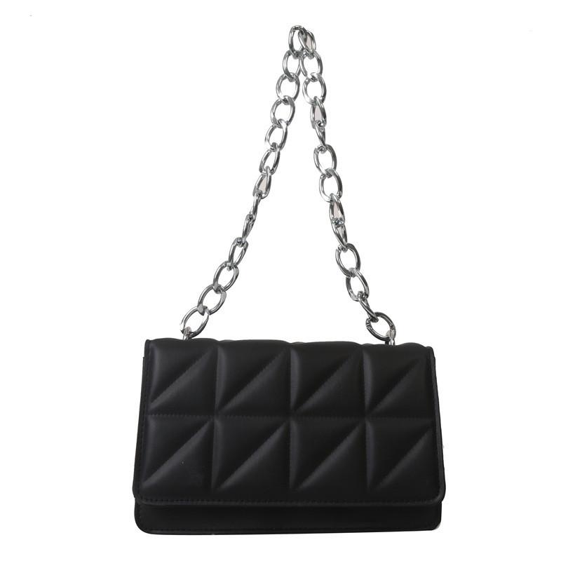 Trendy Casual Women's Small Square Bag Elegant Chain Strap Crossbody Purse