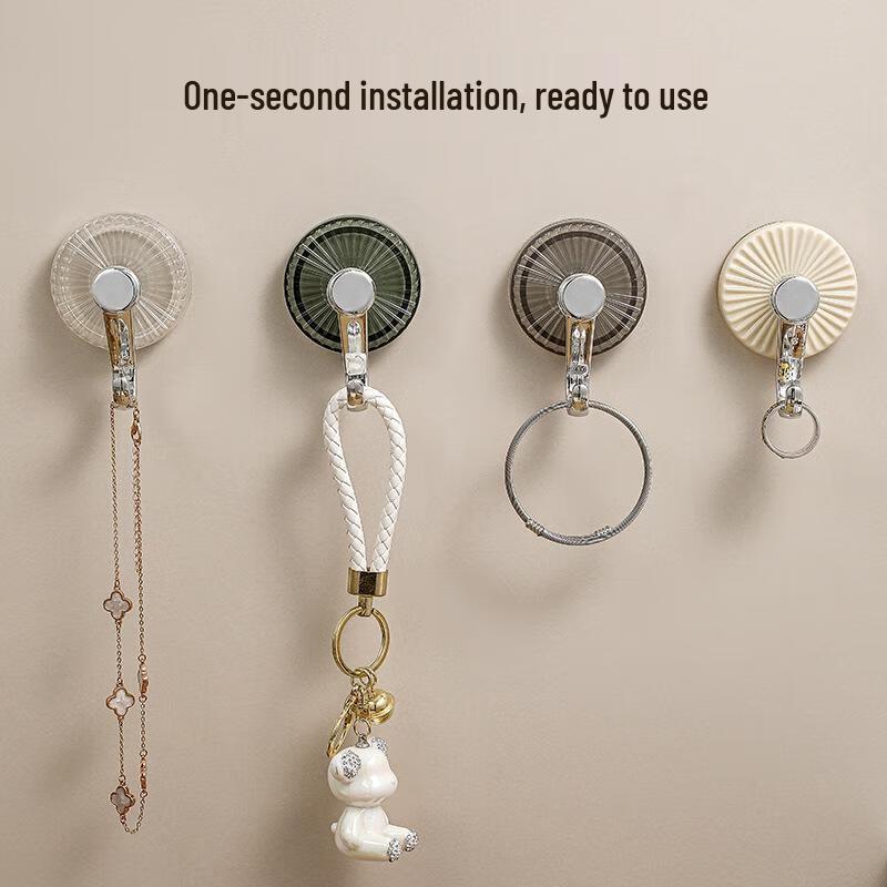 JINGRUIXIANG Suction Cup Towel Hooks (5-Pack)
