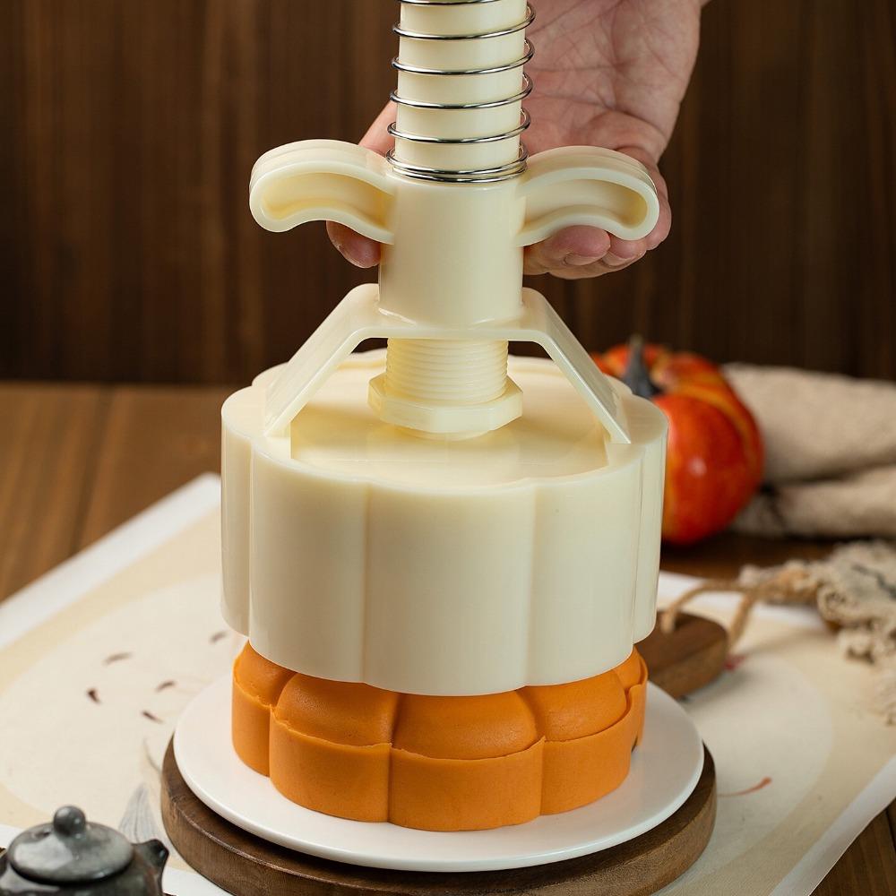 Pumpkin/Persimmons Pattern Moon Cake Maker Adjustable Thickness Cookie Stamp Bakery