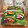 Custom 3Pcs Christmas Winnie Pooh Party Bedding Sets For All Sizes New 3D Printed Bed Cover Comforter Duvet Cover Pillowcase Bedroom Decoration