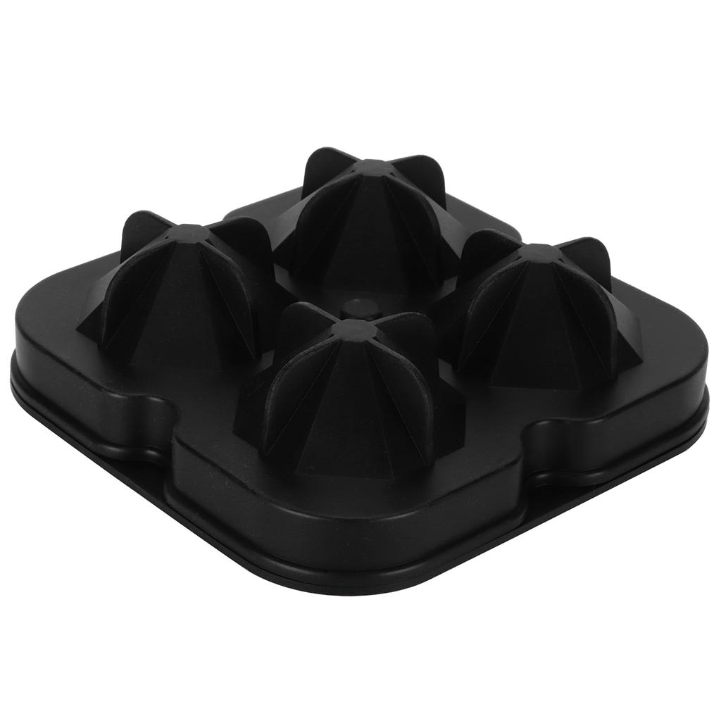 4Grid Ice Mold Reusable DiamondShape Ice Cubes Maker Tray Home Kitchen Supplies
