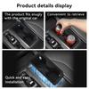 for Toyota RAV4 Wildlander 2026 Central Console Water Cup Holder Storage Box Shock-Absorbing Silicone Tidying Accessories Black