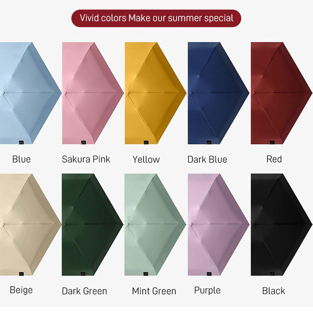 Женский карманный складной зонт с защитой от УФ-излучения — фото 3