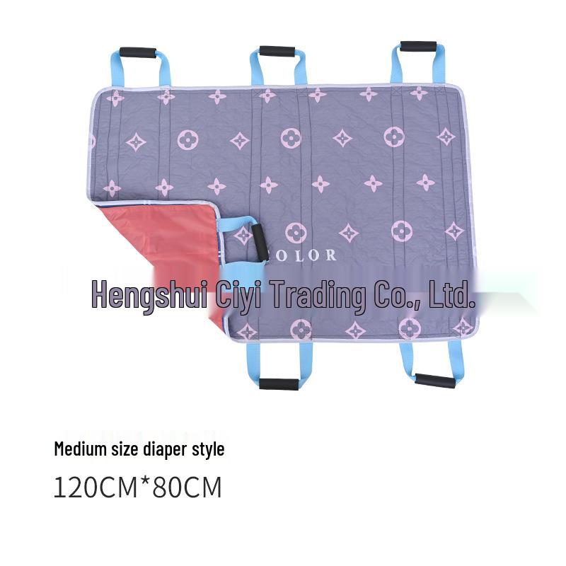 Elderly Transfer & Repositioning Pad - Breathable Pure Cotton Shift Pad for Bedridden Aid