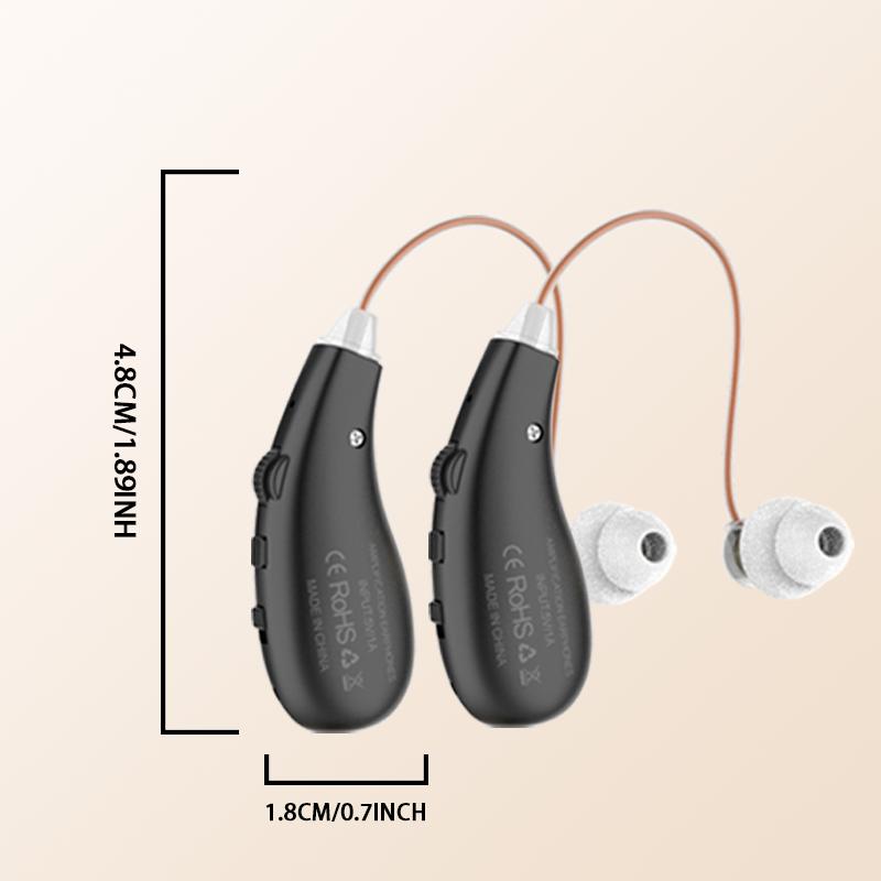 2pcs USB Rechargeable Ear Protectors - Enhanced Voice Clarity Headphones with Tangle-Free Cable, Volume Control