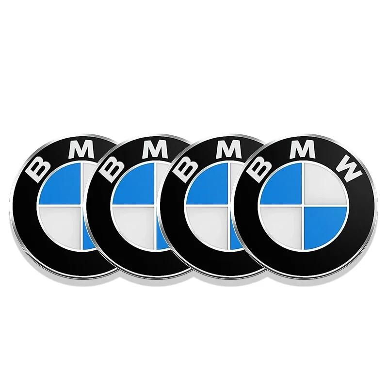 4pcs 56mm 60mm 65mm Car Wheel Center Hub Cap Stickers Styling For BMW M Performance E36 E46 E60 E90 E91 E92 E93 F30 F20 M3