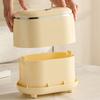 Mini Trash Can With Lid Small Trash Can Desk Trash Can Countertop Tiny Desktop Waste Garbage Bin Commercial Office Wastebasket