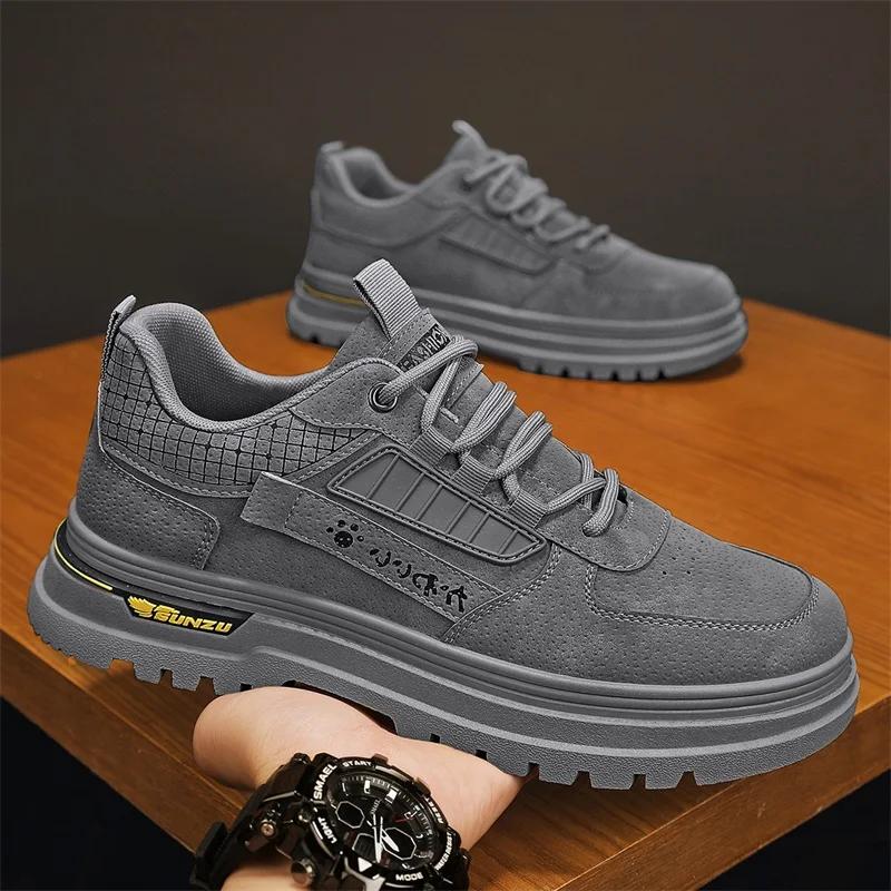 

Autumn Ankle Casual Men s Shoes Fashion ,Comfortable Shoe Men Sneakers 2025 Designer Artificial Leather Man Flat Male Chaussures 39 синій