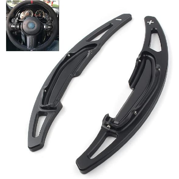 

SANRILY 2PCS Paddle Shifter Extensions, Sport Metal Steering Wheel Paddle Shifter for BMW M2 M3 M4 M5 X5M X6M F87 F85 F86 F80 F82 F83 F10 M6 F12 чёрный