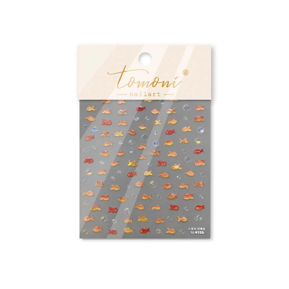 

Морские медузы Желе Океан Наклейки для ногтей Морская звезда Океан Украшения для ногтей Океан Наклейки для ногтей Женщины Orange&Red-Shell Light