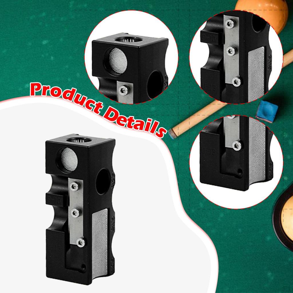 12 In 1 Pool Cue Tip Shaper Billiard Shaping Tool Polish Grinding Stick Accessory for Games