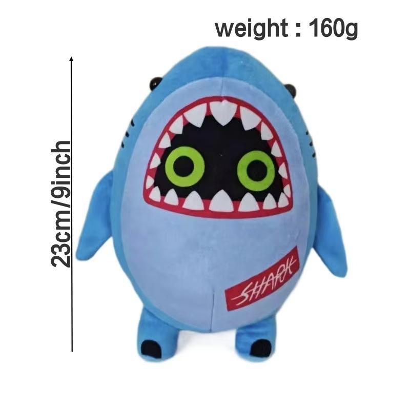 

Game Zenless Zero Plush Figure Sharks Bangboo Plush 9 Inch Anime Plush Toy Soft Stuffed Plushies Gift For Games Fans And Kids синий