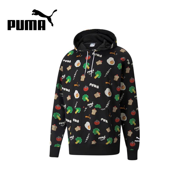 Мужской вязаный пуловер с капюшоном PUMA в стиле граффити M