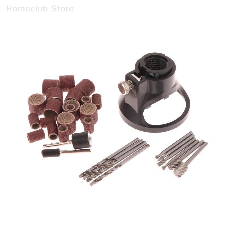 1Set Guide Attachment Twist Drill Bit Rotary Router Milling Cutter Wood Carving Tool Kit Dedicated Locator Woodwork Tool