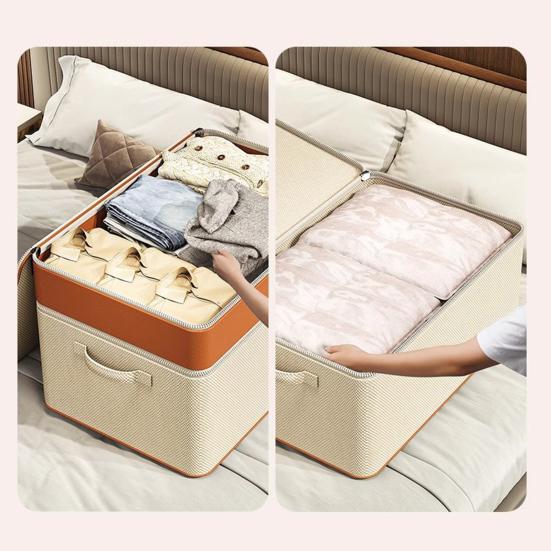 Коробка для хранения Двухслойный дизайн Большая вместимость Универсальный контейнер для хранения в гардеробе Органайзер для шкафа