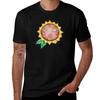 Sleepy Sunflower Girl Tshirt Stretch Fabric Comfort Tshirt