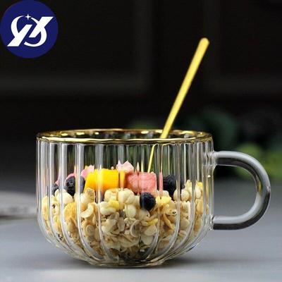Ceașă de sticlă de mare capacitate, ceașcă de cafea espresso, bere, rezistentă la căldură, cu mâner, lapte, suc, cană pentru mic dejun.