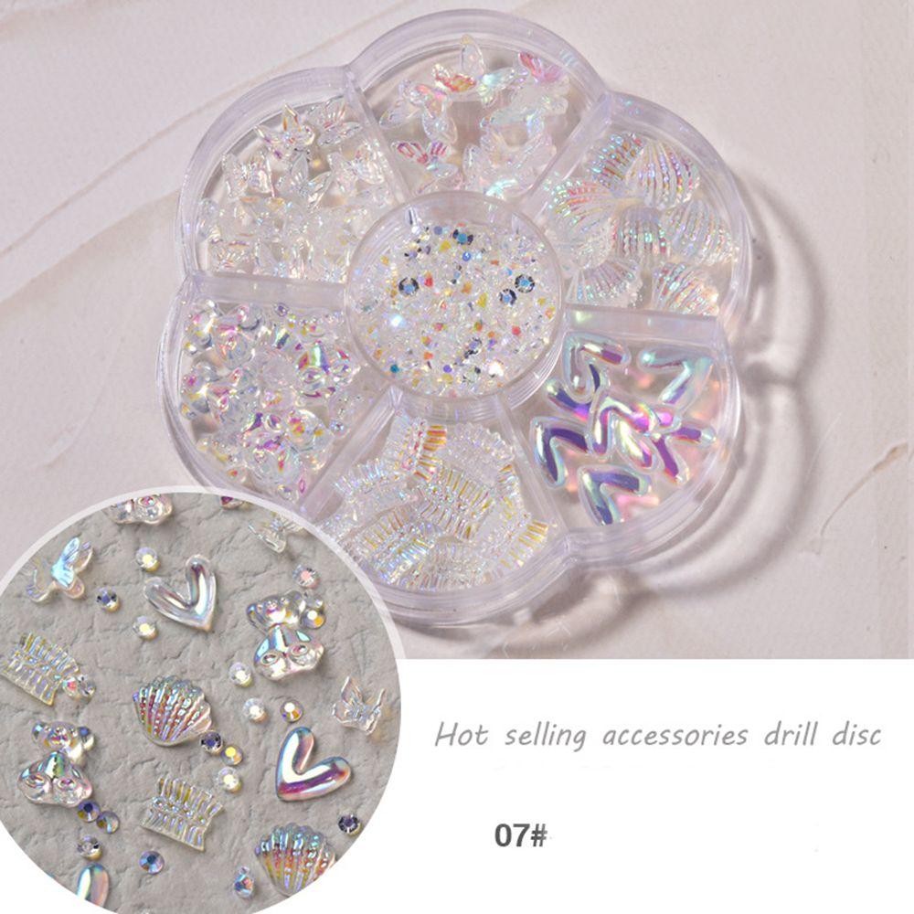 

Аксессуары для ногтей Мини Конфеты 3D Желейные Смешанные Цвета Милые Леденцы Бусины Украшения для Нейл-Арта 07