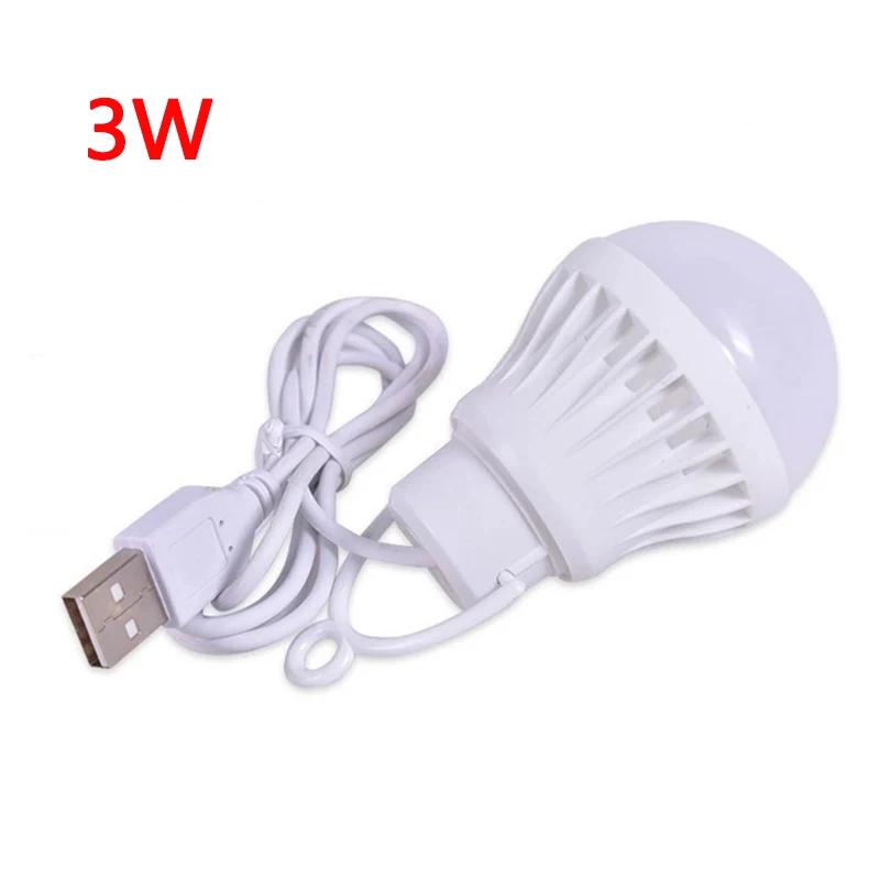 USB switch Lamp Bulb 5V Portable Camping Lantern Lamp LED USB Power Reading Book Light For Outdoor Camping Tent Light