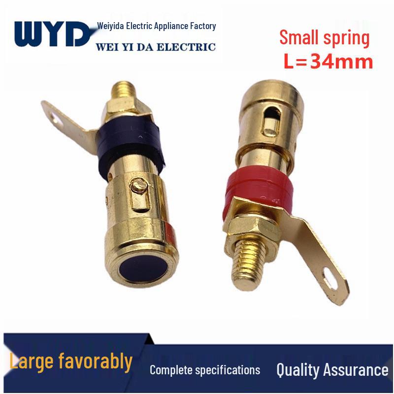 

34mm Gold-Plated Copper Spring Binding Post for Speakers and Amplifiers