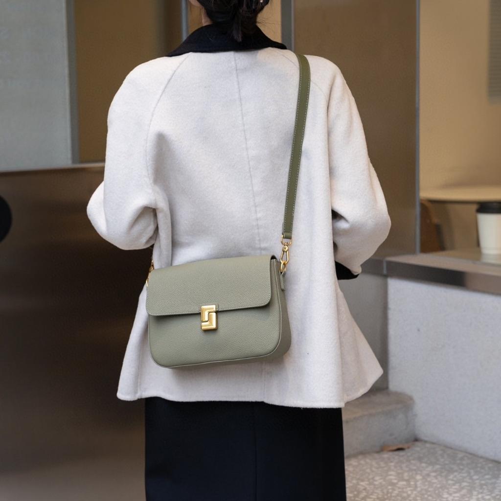 Spring and Summer High-grade Texture Foreign Skin Women's Bag Single Shoulder Crossbody Small Square Bag