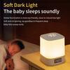 LED Desk Lamp Rechargeable Bedroom Reading Light With Clock Baby's Room Bedside Lamps Touch Dimmable Night Light For Kids Gift