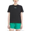 Adidas Solid Color Round Neck Casual Comfortable Loose Short Sleeve T-Shirt Unisex Tops Black JC7903