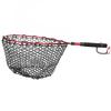 Foldable Lightweight Fly Fishing Landing Net Aluminum Alloy Frame EVA Handle Fishing NetRed