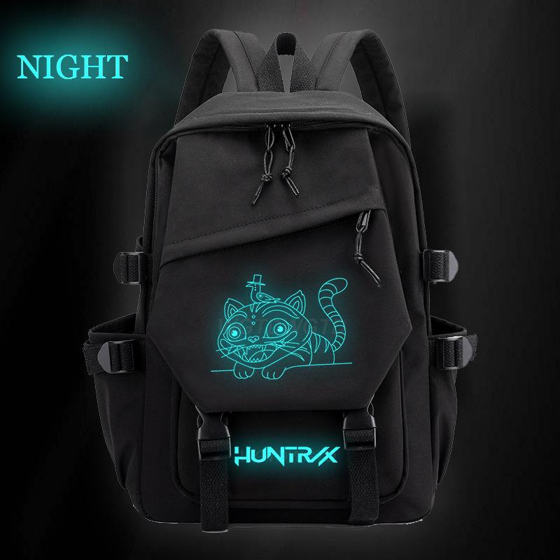 KPop Demon Hunter Surrounding Large Capacity Reducing Backpack Campus Trend Student School Bag