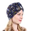 New Flower Print Knot Turban Hat Bandana Cancer Chemo Beanies Headwrap Caps Bonnet Elastic Hair Headband Inner hijabs turbante