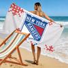 New York Rangers Print Beach Towel, Large Soft Quick Dry Towel for Beach Camping Swimming