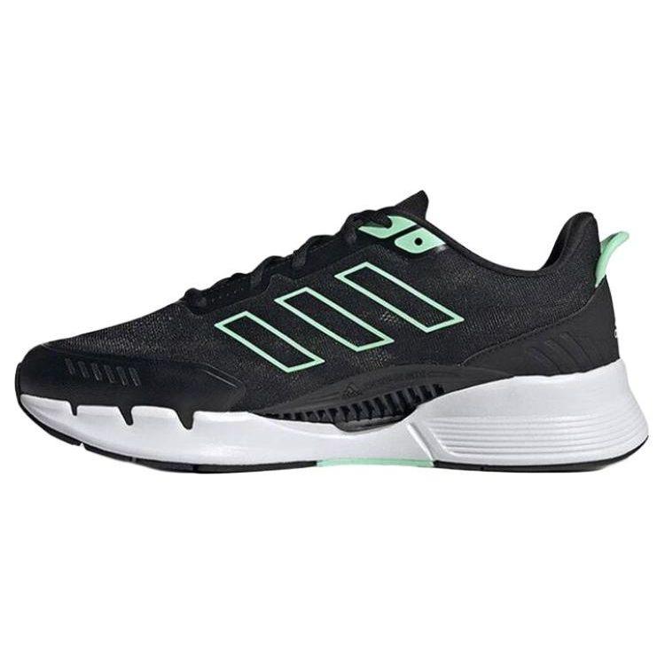 Adidas Climacool Venttack Comfortable Fabric Synthetic Leather Durable Low-Top Running Shoes Unisex Sneakers Black Green IE7742