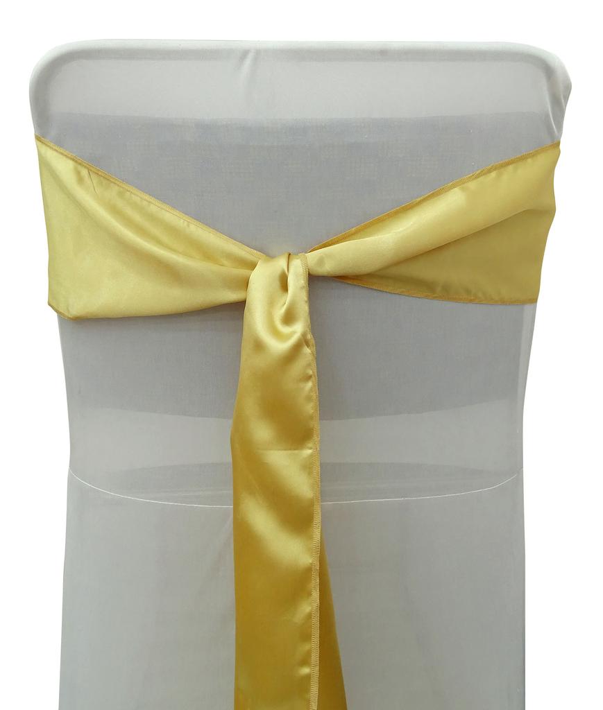 Darling Souvenir Pack Of 75 Satin Chair Sashes Bow Sash For Wedding & Events Supplies Party Decoration Chair Cover Sash - Colors