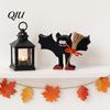 Rustic Wooden Ghost Signs Halloween Table Sign, Cute Witch Hat Bat Freestanding Tiered Miniature Room Decor Tray Ornament, Farmhouse Tabletop