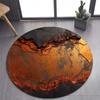 Luxurious Marble Colour White Gold Round Carpet Rug for Bedroom Living Room Decoration,pet Decor Floor Mat