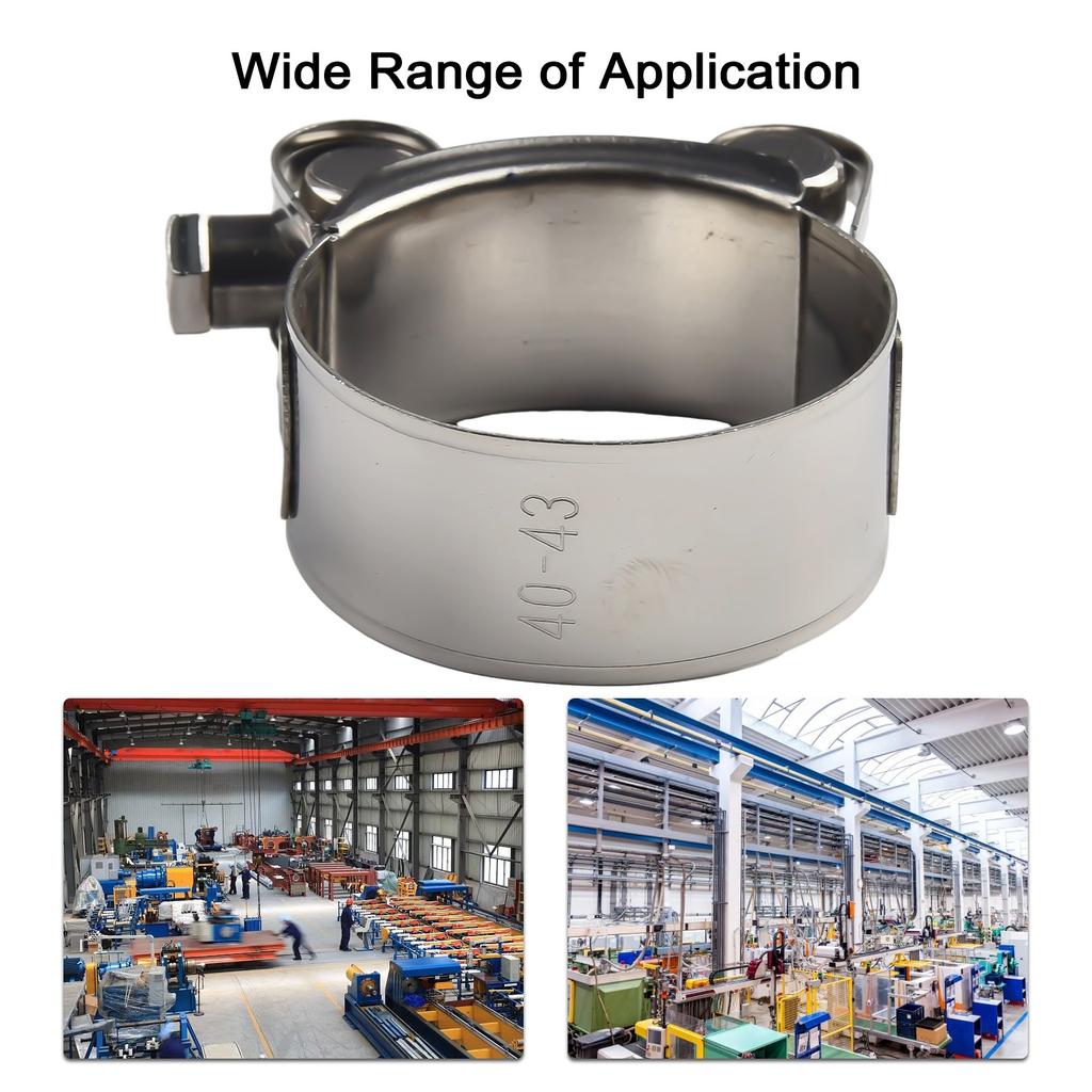 Hose Clamps-Clips Stainless Steel Heavy Duty T Bolt Exhaust Type 1-50 For Engine Intake Hose Exhaust Clamps Turbo Pressure Hoses